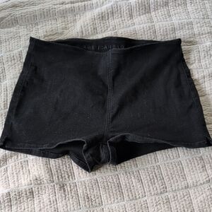 American Eagle Outfitters Women's Jet Black Denim Micro Shorts